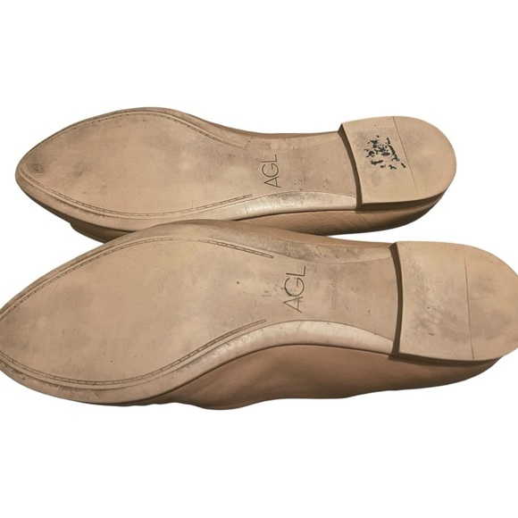 AGL Elegant Tan Women's Flats Size 9 - Picture 5 of 11